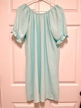 NViU Light Aqua Midi Dress
